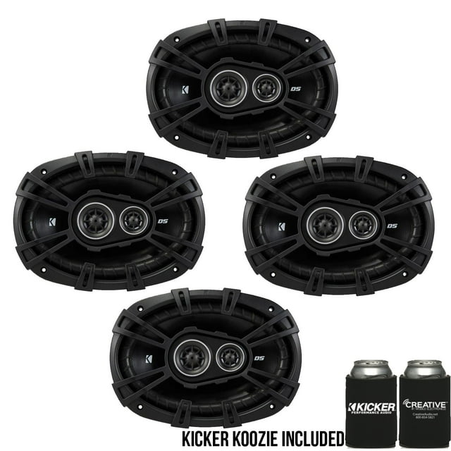 Kicker DSC6930 6x9-Inch (160x230mm) 3-Way Speakers, 4-Ohm bundle ...