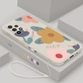 thumbnail image 1 of Funda de teléfono de mariposa para Samsung Galaxy A53 A73 A52 A52S A72 A33 A13 A32 A23 A22 5G, funda trasera líquida con cordón Fivean unisex, 1 of 2