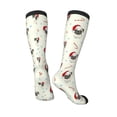 thumbnail image 4 of Easygdp Christmas Pug Dog Fashionable Adult Sockings&Sports Sockings&Breathable Sockings, Non-Pilling,Contrasting Color Design, 4 of 9