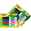 (2 pack) (2 Pack) BIC Great Erase Grip Chisel Tip Dry Erase Marker, Assorted, 4/Set