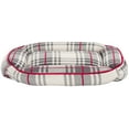 thumbnail image 2 of SAFAVIEH Oaklee Small Pillow Style Dog Bed, Ivory/Grey, 2 of 8