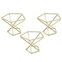 3 Pcs Geometric Air Plant Holder Airplants Rack Metal Plants Stand Planter Shelves Himmeli Decor Tillandsia Containers