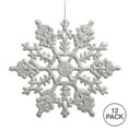 thumbnail image 2 of Vickerman 6.25" Silver Glitter Snowflake Christmas Ornament, 12 per Box, 2 of 2