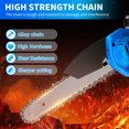 thumbnail image 5 of 8" 21V 1500mAh Cordless Handheld Chainsaw with 2 Batteries And 3 Chains, Portable Electric Mini Chainsaw Set for Wood Cutting and Tree Trimming,Courtyard,Household And Garden, 5 of 13