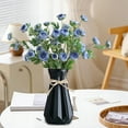 thumbnail image 6 of Imitation Porcelain High-Rim Vase, Elegant Plastic Flower Holder for Dried Floral Arrangements, Chic Decorative Vase for Home Decor, Modern Style Accents for Living Room or Office (Black), 6 of 7