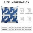 thumbnail image 5 of COMIO Decorative Throw Pillow Cover Cushion Case Cute Porcelain Indigo Blue White Classic Abstract Vintage Geometric Graphic Modern Pattern Retro Pillow Cover for Sofa Bedroom, 5 of 5