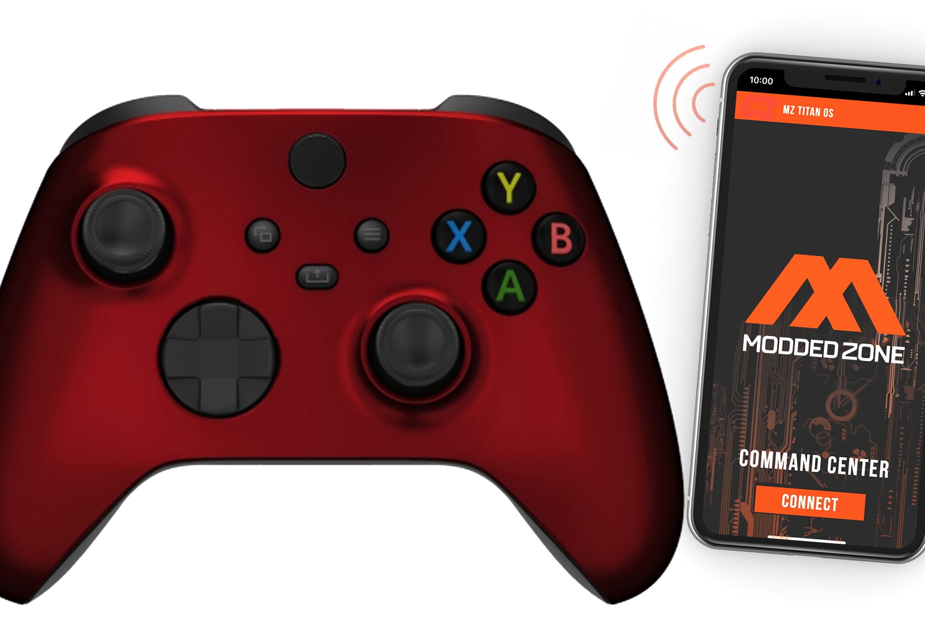 "Soft Red" Xbox One X SMART Custom Rapid Fire Modded Controller.FPS