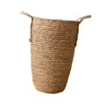thumbnail image 2 of Cesta organizadora de paja tejida para macetas, versátil, con asas. L, 2 of 9