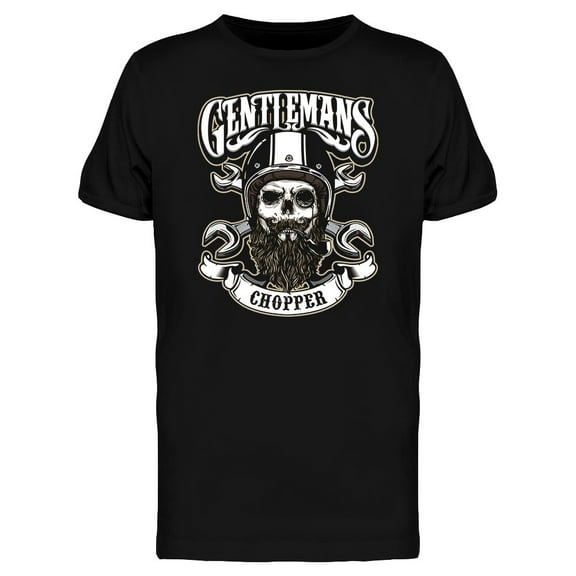 Gentlemen Rider Chopper T-Shirt Men -Image by Shutterstock, Male 3X-Large