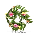 thumbnail image 4 of Easter Garlands Simulated Birds Egg Wreath Spring Easter Colorful Leaf Ring Door Decoration Festival Wall Decoration, 4 of 7