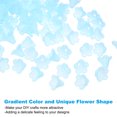 thumbnail image 4 of Uxcell 200 Pcs Acrylic Frosted Flower Beads Trumpet Flower Beads, Light Blue, 4 of 6