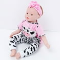 thumbnail image 5 of 4pcs Reborn Baby Girl Dolls Clothes Girls Pink Outfits for 20"-22" Reborn Doll, 5 of 8