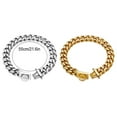 thumbnail image 2 of relayinert Strong And Durable Metal Dog Chain Collar Fine Workmanship Easy To Wear Stylish Silver, 2 of 6