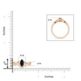 thumbnail image 5 of ANGARA Natural Marquise Sapphire and Diamond Infinity Bridal Set in 14K Rose Gold for Women (Size-6x3mm) | September Birthstone, Anniversary, Jewelry Gift for Women | Natural Blue Sapphire Ring, 5 of 10