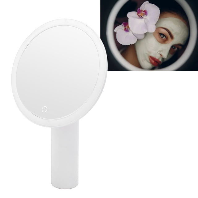 Vanity Mirror with Lights, 3 Color Temperature Long Battery Life Adjustable Angles LED Light Vanity Mirror for Dorm