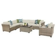 thumbnail image 2 of TK Classics Monterey Wicker 8 Piece Patio Conversation Set with 2 Sets of Cushion Covers, 2 of 2