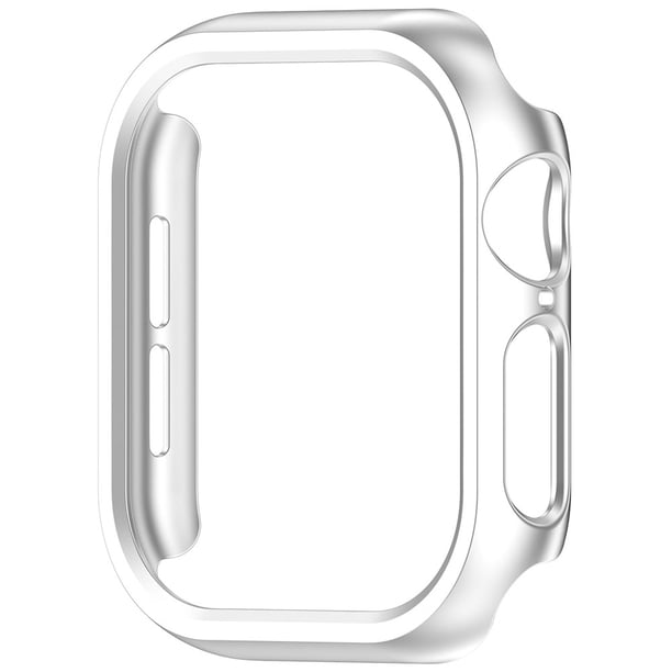 Caja Reloj Protectora PC Dura Hueca para Apple Watch Series 10 42 Mm (plateado)