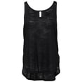 thumbnail image 2 of B8802 Bella Canvas Ladies Flowy Side Slit Tank Solid Black Slub S, 2 of 6