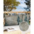 thumbnail image 3 of Watercolor Marine Ocean Life Seahorse Outdoor Pillow Covers Set of 2,Decorative Waterproof Throw Pillow Case,Vintage Nautical Map Back Cotton Linen Soft Cozy Cushion Pillowcases, 3 of 7