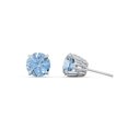 thumbnail image 2 of 1 Carat Solitaire Stud Earrings in Sterling Silver, 2 of 3