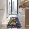 thumbnail image 4 of Colorful Dinosaurs Tropical Floral Pattern Kitchen Rug Mat,Kitchen Runner Rugs Non Skid Washable,Decorative Kitchen Floor Mats for Kitchen,Sink,Laundry,17"x47.2", 4 of 7