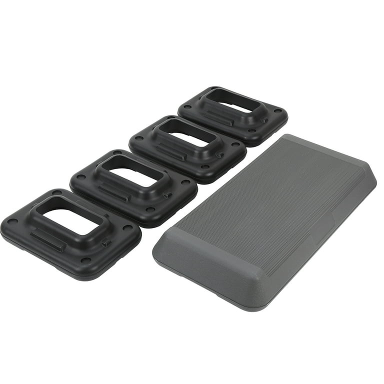 ZenSports 28 Adjustable Aerobic Step Platform W 4 Risers Exercise Workout Stepper Non Slip Surface