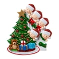 thumbnail image 3 of Personalized Family Christmas Ornaments - Family of 5 Christmas Ornament 2024 Custom Family Tree Ornament Customized Family of 5 Ornaments Christmas Peeking Presents Family Ornament for Christmas Tree, 3 of 5