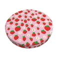thumbnail image 1 of Balery Hand Drawn Strawberry Fundas de asiento para taburete de bar redondo de tela de terciopelo ajustables que protegen de arañazos y manchas para sillas de 14 a 17 pulgadas.-14 inch, 1 of 7