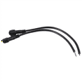 3X Male Female Plug 2 Pin LED Waterproof Connector Cable Black