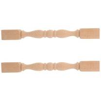 TABLZONE Tablzone Staircase Spindles Wood Decorative Light Yellow 2Pcs