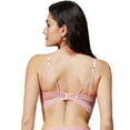 thumbnail image 4 of Varsbaby Women's Unlined Underwire Bra See Through Lace Thongs, 4 of 5
