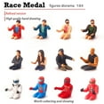 thumbnail image 2 of maskred Miniature 1/64 Scale Painted Figure Driver Scene Decor Children Toy S Gauge Jordana Racer Blue, 2 of 6