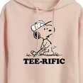 thumbnail image 3 of Peanuts - Teerific Snoopy - Juniors Cropped Pullover Hoodie, 3 of 6