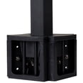thumbnail image 5 of Dayton Audio QS204PB 4-Way Pole Mount Speaker Bracket for QS204-4 Quadrant Speakers - Black, 5 of 8