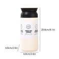 thumbnail image 3 of Tasse de Voyage pour Café, Tasse à Café Isolée 2,6*8,1 Pouces avec Couvercle, Tasse de Voyage Portable Anti-Éclaboussures Sans Poignée, Réutilisable en Acier Inoxydable, Garde le Froid et le Chaud, Adaptée pour Voiture, Quotidien, Voyage et Cadeaux, 3 of 9
