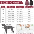thumbnail image 4 of Kuoser Abrigo cálido para perros, chaqueta reversible, abrigo de invierno impermeable, ropa a cuadros de estilo británico, abrigos para clima frío, chaleco de nieve acogedor para perros pequeños, medi, 4 of 4