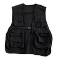 thumbnail image 5 of Skymirror Unisex Vest Hip Hop Style Streetwear Individual Solid Color Sleeveless Loose Buckle Closure Multi Pockets Women Men Cargo Waistcoat, 5 of 8
