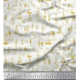 thumbnail image 1 of Soimoi Crepe Silk Fabric Scientific Lab Equipments Education Theme Decor Fabric Printed Yard 42 Inch Wide, 1 of 1
