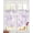 Purple, variant on Brown White Floral Sheer Curtains 39 Inch Length 2 Panels Set for Living Room/Bedroom, Spring Botanical Leaves Farmhouse Kitchen Curtains Grommet Semi-Sheer Curtains Window Treatments 27.5"x39"x2
