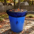 thumbnail image 3 of 2 Pcs Mesh Cover for Rain Barrel, 38.5 Inch Black Rain Barrels Net Cover, Water Collection Bucket Screen Covers to Keep Leaves Debris Out Black - 2pcs, 3 of 7