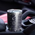 thumbnail image 4 of 30oz Dark Blue Sun Moon Cloud Pattern Tumblers Stainless Steel Tumbler with Lid and Straw,Vacuum Insulated Double Wall Travel Tumbler Cups Mug with Cleaning Brush for Coffee,Tea, 4 of 7
