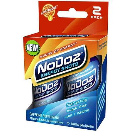 NoDoz Orange Energy Shots, 1.89 fl oz, 2 count