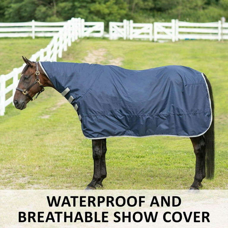Dura-Tech Waterproof Contour Cover Rain Horse Sheet Navy Large