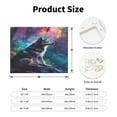 thumbnail image 2 of Fuzoiu Colorful Plant Wolf Print Canvas Wall Art for Bathrooms,Wall Decor for Bedroom,Framed Artwork for Wall,Modern Wall Decorations Prints Picture for Kitchen Home, 2 of 6