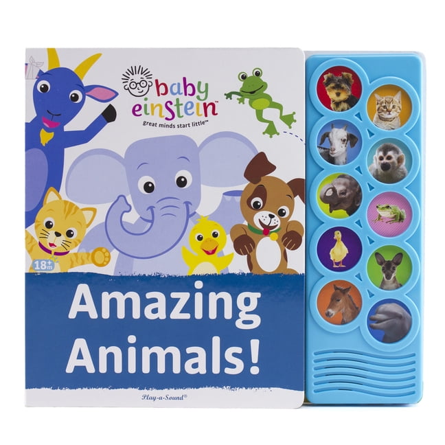 PlayASound Baby Einstein Amazing Animals! (Board book) Walmart