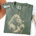 thumbnail image 4 of Comfort Colors Bigfoot Dandelion Shirt, Vintage Sasquatch Nature Tee, Woodland Cryptid Graphic T-Shirt, Outdoor Adventure Gift, 4 of 7