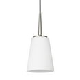 thumbnail image 2 of Sea Gull Lighting 6140401-962 Driscoll 1-Light Mini-Pendant in Brushed Nickel, 2 of 2