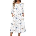 thumbnail image 2 of Fashion A-Line Dress for Women CIENVNSTG Flowy Summer Dress Perfect for Casual Outings or Parties, 2 of 3