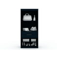 thumbnail image 6 of Manhattan Comfort Mulberry 2-Piece Wood Open Sectional Closet Set in Blue, 6 of 7