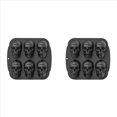 thumbnail image 1 of 2X Molde de Silicona para Molde para Pasteles con Calavera de Halloween, Molde para Hornear de Silicona 3D con Calavera Pirata de 6 Cavidades, Negro, 1 of 5